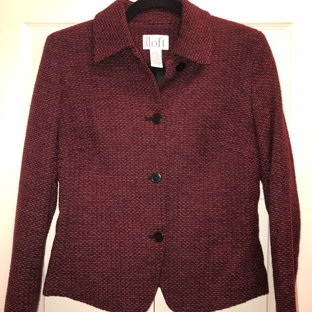 Ann Taylor Loft Winter Blazer 4Petite NWOT